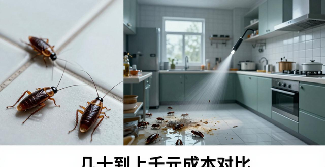 灭蟑螂要花多少钱？几十到上千元，教你钱花刀刃上